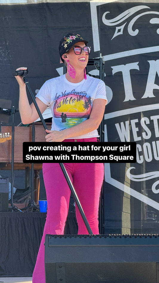 Designing a Custom Trucker Hat for Shawna of the Famous Thompson Center Band