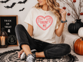 Haunt Me Spiderweb Heart Graphic Tee