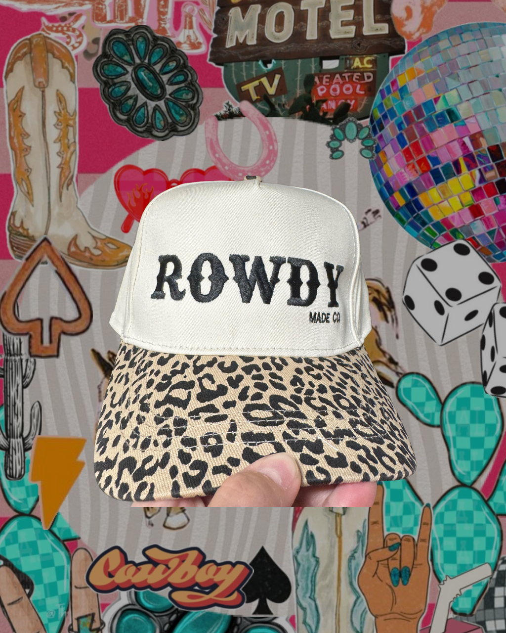 ROWDY CHEETAH x hat